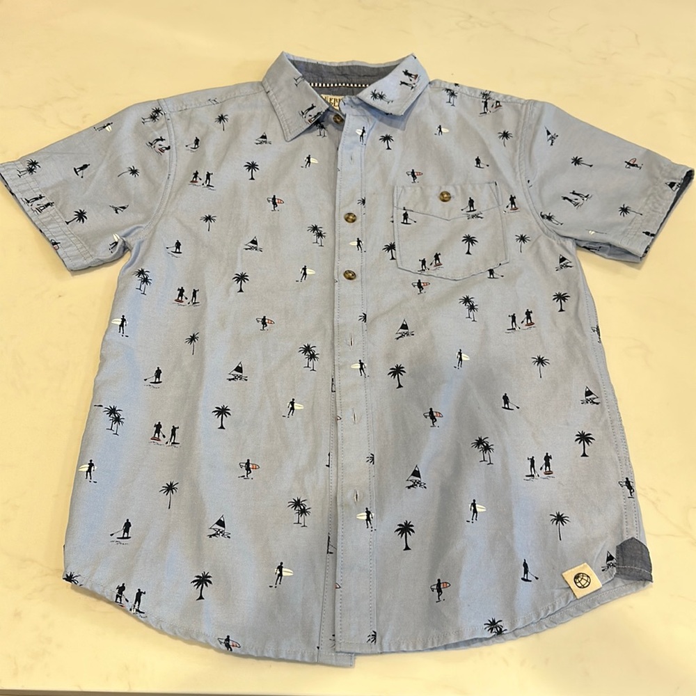 Boys button down short sleeve shirt